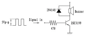 9 6x5mm Through Hole Electromagnetic Passive Buzzer